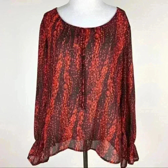 Notations top size L Multicolored peasant sleeve - Picture 9 of 9